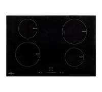 AX Piano Cottura Incasso Cucina Nero 77x52x5.8cm Induzione Vetro Touch New 51439
