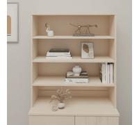 vidaXL Piano Credenza HAMAR ambra 90x35x100 cm Legno Massello di Pino