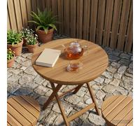 vidaXL Piano del tavolo Ø 40 x 3,5 Rotondo Legno di teak solido
