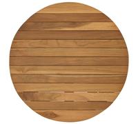 vidaXL Piano del tavolo Ø 50 x 3,5 Rotondo Legno di teak solido, Tavolo in teak, design moderno, mobile per casa, scrivania interna, esterna, pezzo personalizzato, superficie marrone