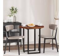 vidaXL Piano del tavolo Ø 70 x 2,5 cm Rotondo Marrone Chiaro