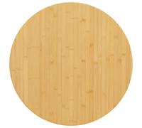 vidaXL Piano del Tavolo Ø60x4 cm in Bambù