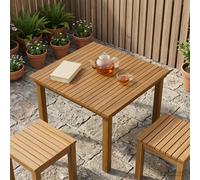 vidaXL Piano del tavolo 70 x 70 x 3,5 cm Quadrato Legno di teak solido