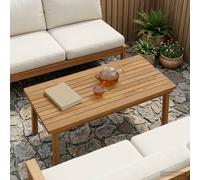 vidaXL Piano del tavolo 80 x 40 x 3,5 cm Rettangolare Naturale