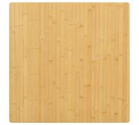 vidaXL Piano del Tavolo 80x80x2,5 cm in Bambù