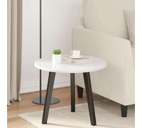 vidaXL Piano del tavolo Bianco lucido Ø 50 x 1,5 cm Legno multistrato
