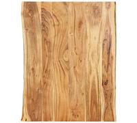 VIDAXL - Piano del Tavolo in Legno Massello di Acacia 80x (50-60) x2,5 cm