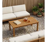 vidaXL Piano del tavolo Rettangolare Legno di teak solido Naturale