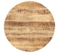 vidaXL Piano del Tavolo Ripiano Superiore Piano di Appoggio per Tavolo Accessori per Tavole Rotondo 15-16 mm 80 cm Legno Massello di Mango