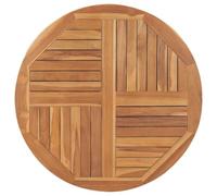vidaXL Piano del Tavolo Top Tavolo Ripiano Superiore Accessori per Tavoli Prodotti per Arredamento Rotondo 2,5 cm 90 cm Legno Massello di Teak