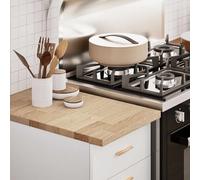 vidaXL Piano di Lavoro Cucina 40x63,5x2,7 cm Legno Massello Rovere, Piano di Lavoro, Piano Cucina, Piano di Lavoro del Bagno, Piano di Lavoro