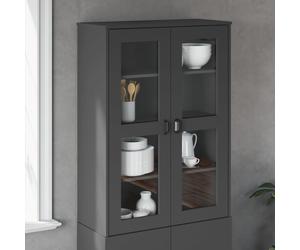 vidaXL Piano per Credenza VIKEN Antracite in Legno Multistrato