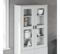 vidaXL Piano per Credenza VIKEN Bianco in Legno Multistrato