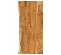 vidaXL Piano per Lavabo Bagno Ripiano per Lavello Rustico Mensola per Lavandino Accessori per Bagno 114x52x2,5 cm Legno Massello di Acacia