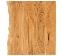 vidaXL Piano per Lavabo Bagno Ripiano per Lavello Rustico Mensola per Lavandino Accessori per Bagno 58x52x2,5 cm Legno Massello di Acacia