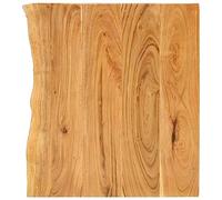 vidaXL Piano per Lavabo Bagno Ripiano per Lavello Rustico Mensola per Lavandino Accessori per Bagno 80x52x2,5 cm Legno Massello di Acacia