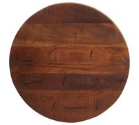 vidaXL Piano per Tavolo Ø 50x2,5 cm Rotondo Legno Massello di Recupero