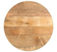 vidaXL Piano per Tavolo Ø 50x3,8 cm Rotondo in Legno Massello di Mango
