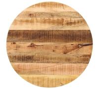 vidaXL Piano per Tavolo Ø 80x1,5cm Rotondo Legno Massello Grezzo Mango