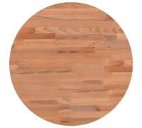 vidaXL Piano per Tavolo Ø40x2,5 cm Rotondo in Legno Massello di Faggio
