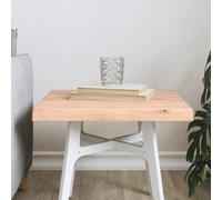 vidaXL Piano per Tavolo 40x40x(2-4) cm Rovere Non Trattato Bordi Vivi