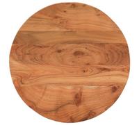 vidaXL Piano per Tavolo Ø50x2,5 cm Rotondo in Legno Massello di Acacia