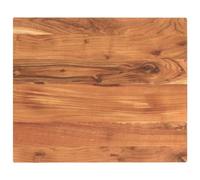 vidaXL Piano per Tavolo 60x50x2,5cm Rettangolare Legno Massello Acacia, Piano per Tavolo Rettangolare, Piano Tavolo in Legno, Piano per Tavolo da Pranzo