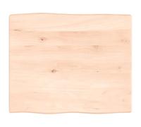 vidaXL Piano per Tavolo 60x50x2 cm in Rovere Non Trattato Bordi Vivi, Ripiano Portaoggetti, Mensola Pensile in Legno