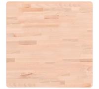 vidaXL Piano per Tavolo 60x60x1,5 cm Quadrato Legno Massello di Faggio, piano per tavolo in legno, piano sostitutivo, piano per tavolino da soggiorno