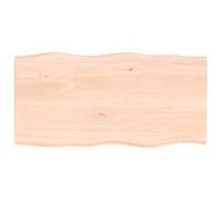 vidaXL Piano per Tavolo 80x40x2 cm in Rovere Non Trattato Bordi Vivi
