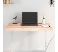 vidaXL Piano per Tavolo 80x50x(2-6) cm Rovere Non Trattato Bordi Vivi