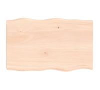 vidaXL Piano per Tavolo 80x50x2 cm in Rovere Non Trattato Bordi Vivi