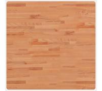 vidaXL Piano per Tavolo 80x80x1,5 cm Quadrato Legno Massello di Faggio