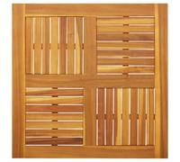 vidaXL Piano per Tavolo 80x80x2,2 cm Quadrato Legno Massello di Faggio, Piano del Tavolo di Ricambio, Piano della mobilia in Legno, Piano del Tavolo da Giardino