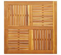vidaXL Piano per Tavolo 90x90x2,2 cm Quadrato Legno Massello di Faggio, piano del tavolo di ricambio, piano della mobilia in legno, piano del tavolo da giardino