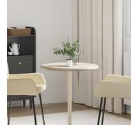 vidaXL Piano per Tavolo Grigio Ø60x2,5 cm in Marmo