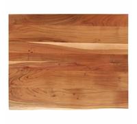 vidaXL Piano Scrivania 100x80x2,5 Rettangolare Legno Acacia Bordi Vivi, Piano per scrivania in Legno, Piano per scrivania da Ufficio, Piano