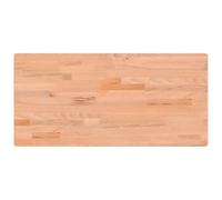 vidaXL Piano Scrivania 115x55x2,5 cm in Legno Massello di Faggio