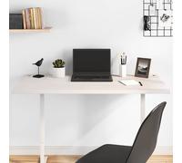 vidaXL Piano Scrivania Bianco 110x60x2,5 cm in Legno Massello di Pino, Piano scrivania in Legno, Piano Tavolo da Pranzo, Piano sostitutivo