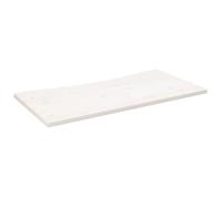 vidaXL Piano scrivania bianco 110x60x2,5 cm in legno massello di pino