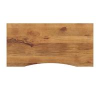 vidaXL Piano Scrivania con Curva 120x50x2,5cm Massello Grezzo di Mango