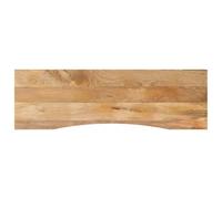 vidaXL Piano Scrivania con Curva 160x50x2,5cm Massello Grezzo di Mango