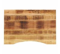 vidaXL Piano Scrivania con Curva 90x50x2,5 cm Massello Grezzo di Mango, Piano Sostituzione scrivania, Piano per Tavolo, Piano scrivania da Ufficio