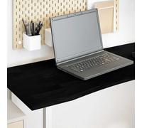 vidaXL Piano Scrivania Marrone Scuro 140x60x2,5 cm in Rovere Massello