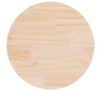 vidaXL Piano Tavolo Ø60x2,5 cm in Legno Massello di Pino