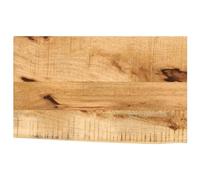 vidaXL Piano Tavolo 60x30x2,5 cm Bordi Vivi Legno di Mango Grezzo, Piano Sostituzione Tavolo, Piano per Tavolo da Pranzo, Piano d'appoggio