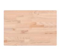 vidaXL Piano Tavolo 60x40x2,5cm Rettangolare Legno Massello di Faggio