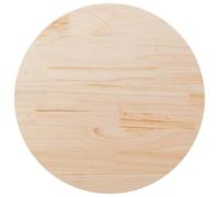 vidaXL Piano Tavolo Ø80x2,5 cm in Legno Massello di Pino