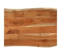 vidaXL Piano Tavolo 80x60x3,8 cm Rettangolare Legno Acacia Bordi Vivi