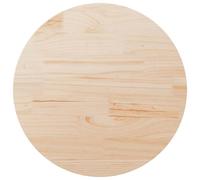 vidaXL Piano Tavolo Ø90x2,5 cm in Legno Massello di Pino